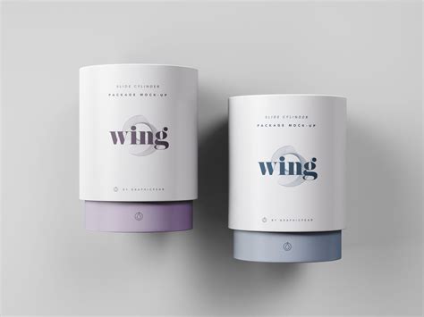 Download Slide Cylinder Package Mockup - Free Mockups | pixelify.net