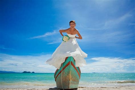 Thailand Destination Wedding Beach Bride Dress Click The Picture To See The Whole Photoshoot