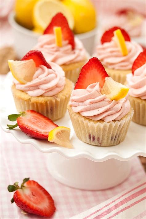 Strawberry Lemonade Cupcakes Tide And Thyme