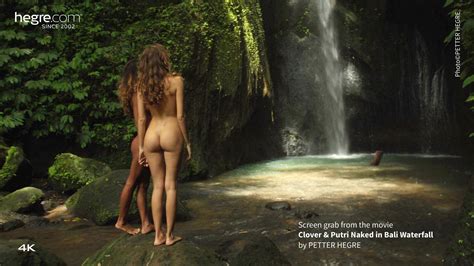 Clover And Putri Naked In Bali Waterfall