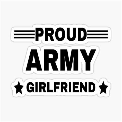 Army Girlfriend Military Girlfriend Sticker For Sale By Jacklamel Redbubble