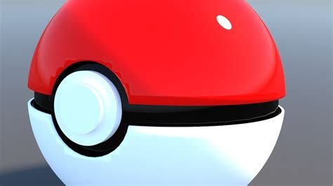 3d Pokeball Ball