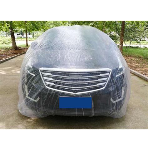 Car Disposable Plastic Cover Waterproof Transparent Dustproof Rian