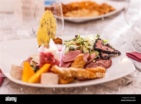 Assorted Fresh Cold Cut Platter Stock Photo Alamy