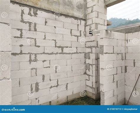 Autoclaved Aerated Concrete Block Or Known As Aac Block Used At The