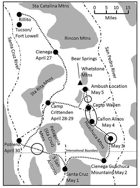 Route Taken By Cushing To The Battle Site And Place Of His Death The