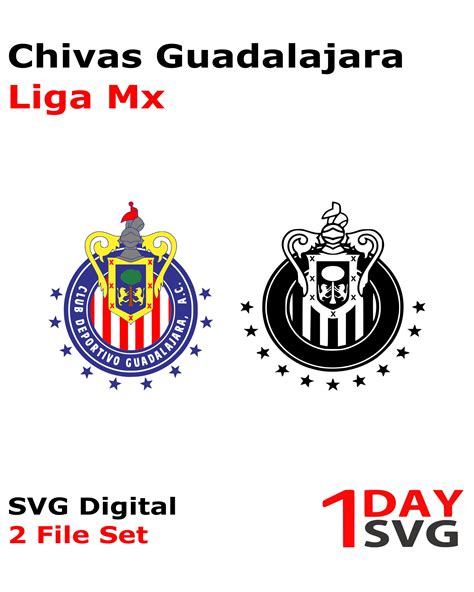 Chivas Guadalajara Liga Mexicana Logo Svg File Only Diseños Svg
