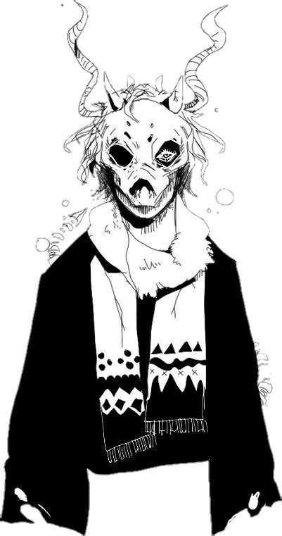 Anime Manga Demon Boy Skull Boy Draw Black Blackandwhit
