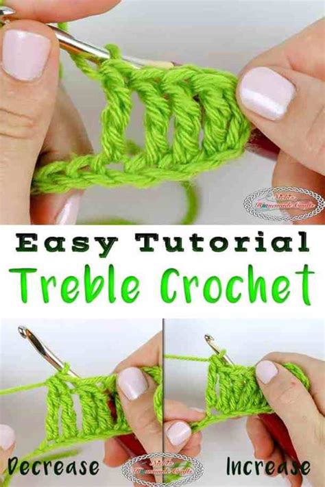 How To Crochet The Treble Crochet Beginner Video And Photo Tutorial