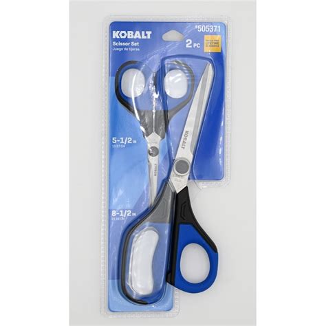 Kobalt Stainless Steel 2 Pc Non Slip Scissors In The Scissors
