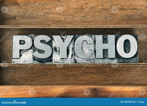 Psycho Word Tray Stock Image Image Of Psychology Metallic 100940703