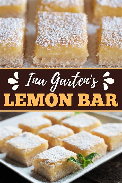 Ina Gartens Lemon Bars Easy Recipe Insanely Good