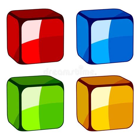 Abstract Glass Cubes Stock Vector Illustration Of Glossy 22507052