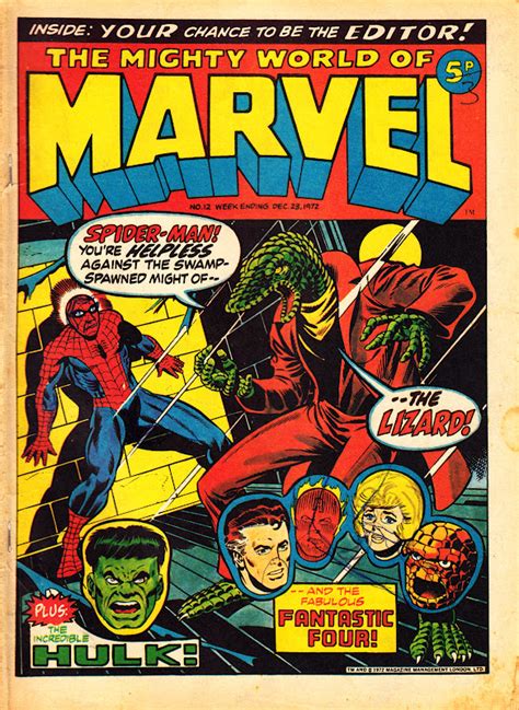 Starlogged Geek Media Again 1972 73 The Mighty World Of Marvel