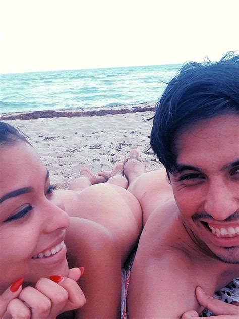Haulover Beach Adorable Couple Enjoying Haulover Nude Beach In Miami