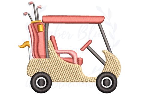Golf Cart Embroidery File