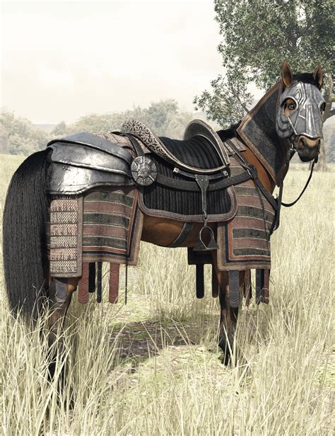 Dforce Mongolian Style Horse Armor For Daz Horse 3 Daz 3d
