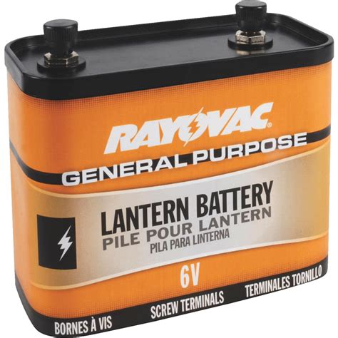 Rayovac General Purpose 6v Screw Terminal Zinc Lantern Battery