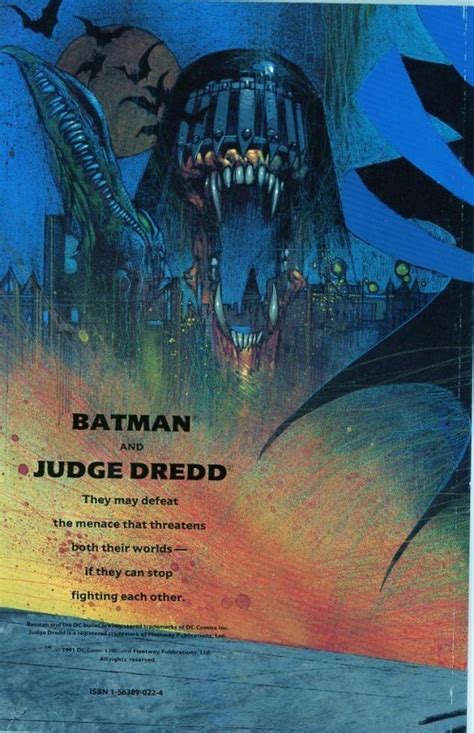 Batman Judge Dredd Crossover Set Vf 1991 1993 Comic Books Modern