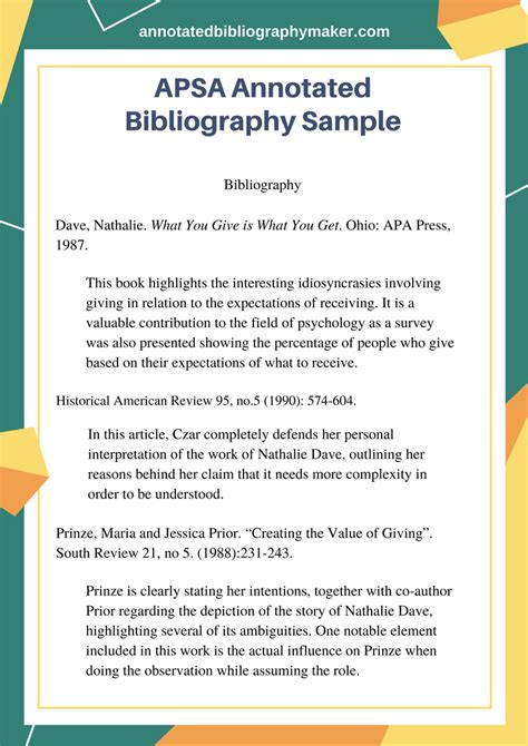 Write Your Apsa Annotated Bibliography Perfectly With Us