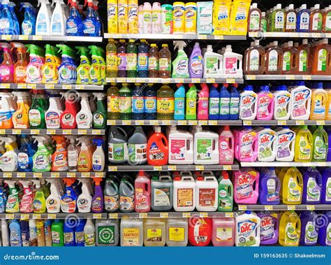 Household Products Detergents And Offers On The Supermarket Shelves