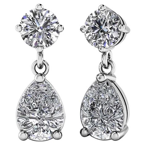 Teardrop Diamond Earrings 48 For Sale On 1stdibs