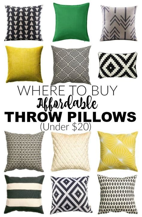 Where To Buy Cheap Throw Pillows Under 20 Affordable Throw Pillows