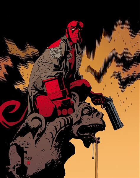 Hell Boy Hellboy Comic Mike Mignola Art Hellboy Art