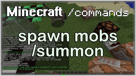 Minecraft Commands Summon Tutorial Youtube