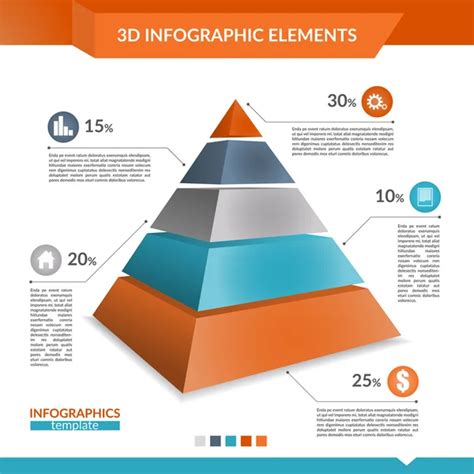 3d Infographics Pyramid Chart Stock Vector Image By ©luckykot 113282436