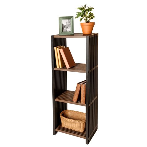 ✅ free shipping on many items! Seville Classics 4-Tier Two-Tone Folding Cube Bookcase ...