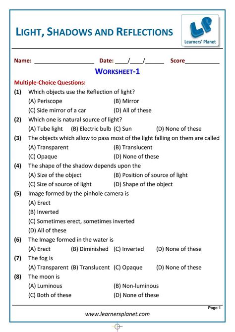 Light Year 6 Unit Teaching Resources Primaryleapcouk Light And Shadow