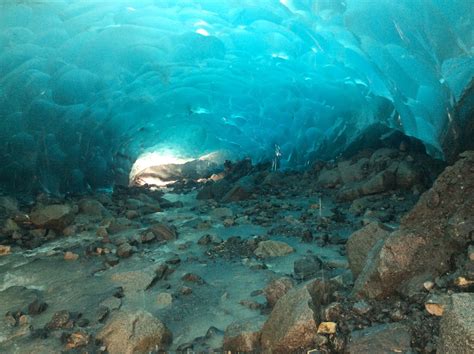 Ice Caves Of The Mendenhall Glacier In Juneau Alaska Rpics