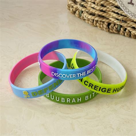 Customized Silicone Wristband Personalized Silicone Bracelets With Own