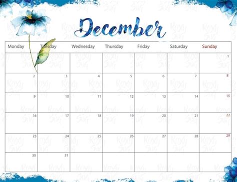 Aesthetic Free Printable Calendars December 2019 Calendar Largest