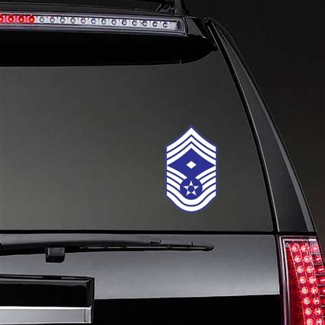 Air Force Rank E 9 Chief Master Sergeant With Diamond Sticker