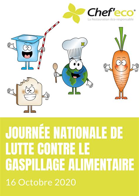 Journ E Nationale De Lutte Contre Le Gaspillage Alimentaire Octobre Chef Eco
