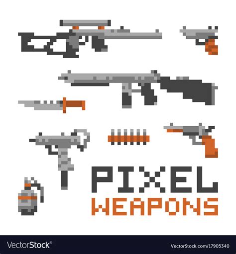 Minecraft Weapon Pixel Art