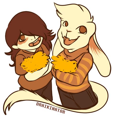 Chara And Asriel By Polyhexian On Deviantart