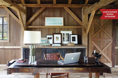 Chairish Converted Barn Homes Rustic Home Offices Rustic Office Decor