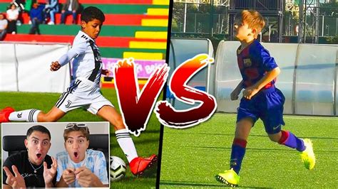 Thiago Messi Vs Cristiano Ronaldo Jr ¡asi Juegan En 2021 Youtube