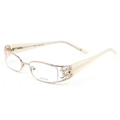 2019 Elegant Women Eyeglasses Metal Rectangle Brand Designer
