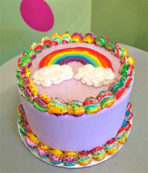Rainbow Layer Cake Classy Girl Cupcakes