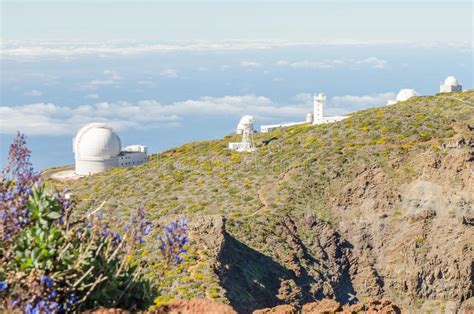 Roque De Los Muchachos Observatory In La Palma Stock Photo Image Of
