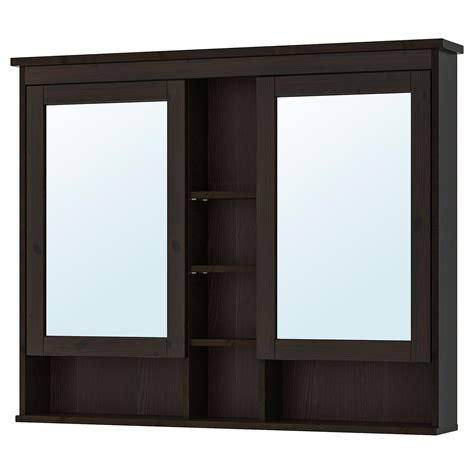 Hemnes Mirror Cabinet With 2 Doors Gray 4714x3858 120x98 Cm Ikea