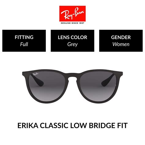 Ray Ban Erika Rb4171f 622 8g Size 57 Sunglasses Shopee Thailand