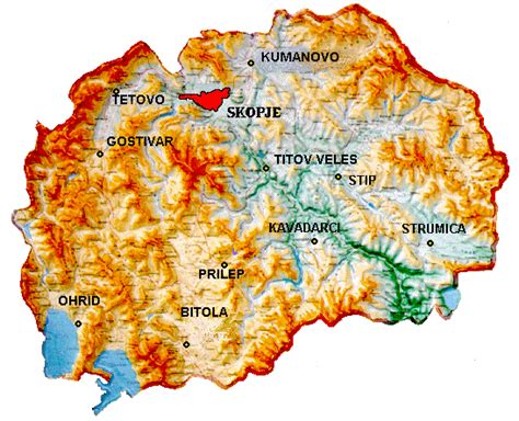 Physical Map Of The R Macedonia Download Scientific Diagram