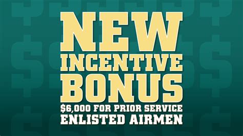 Afrc Announces 6000 Incentive Bonus For Prior Service Enlisted Airmen
