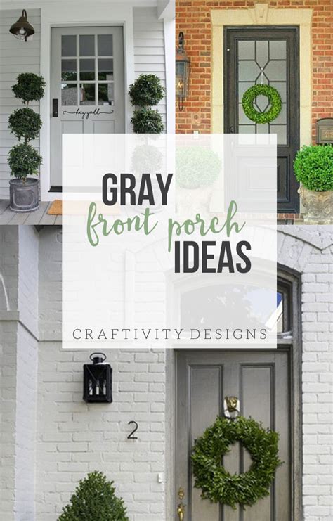 Exterior Colors Gray Front Porch Ideas Craftivity Designs