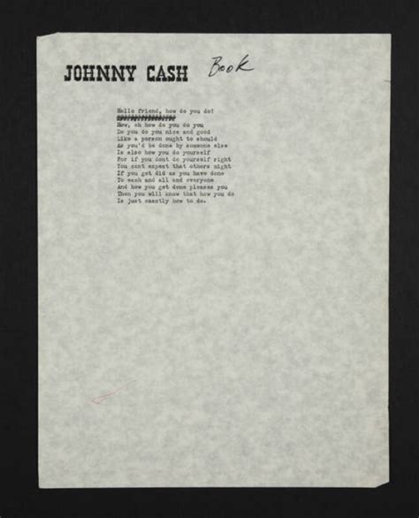 Johnny Cash Poem